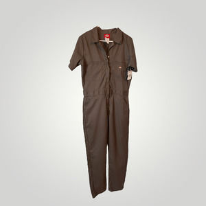 Dickies Women's Cooling Short Sleeve Coveralls in Moss Green - M